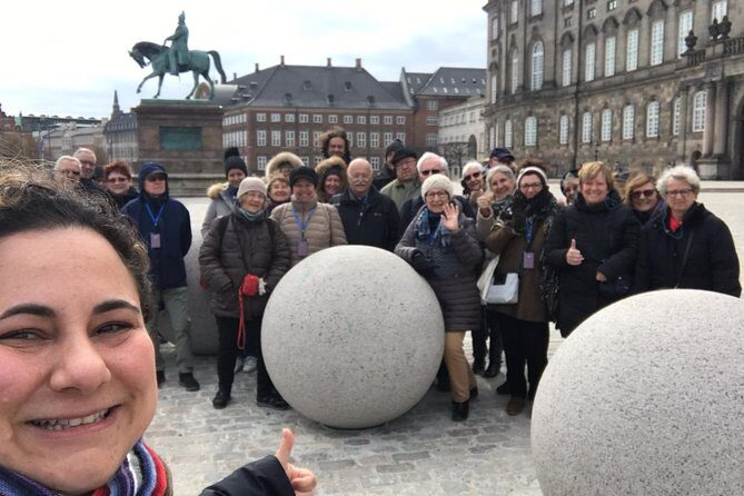 Copenhagen Walking Tour with Food Testing (smorrebrod dish & snap) - Christiansborg Slot: former royal home, free and close